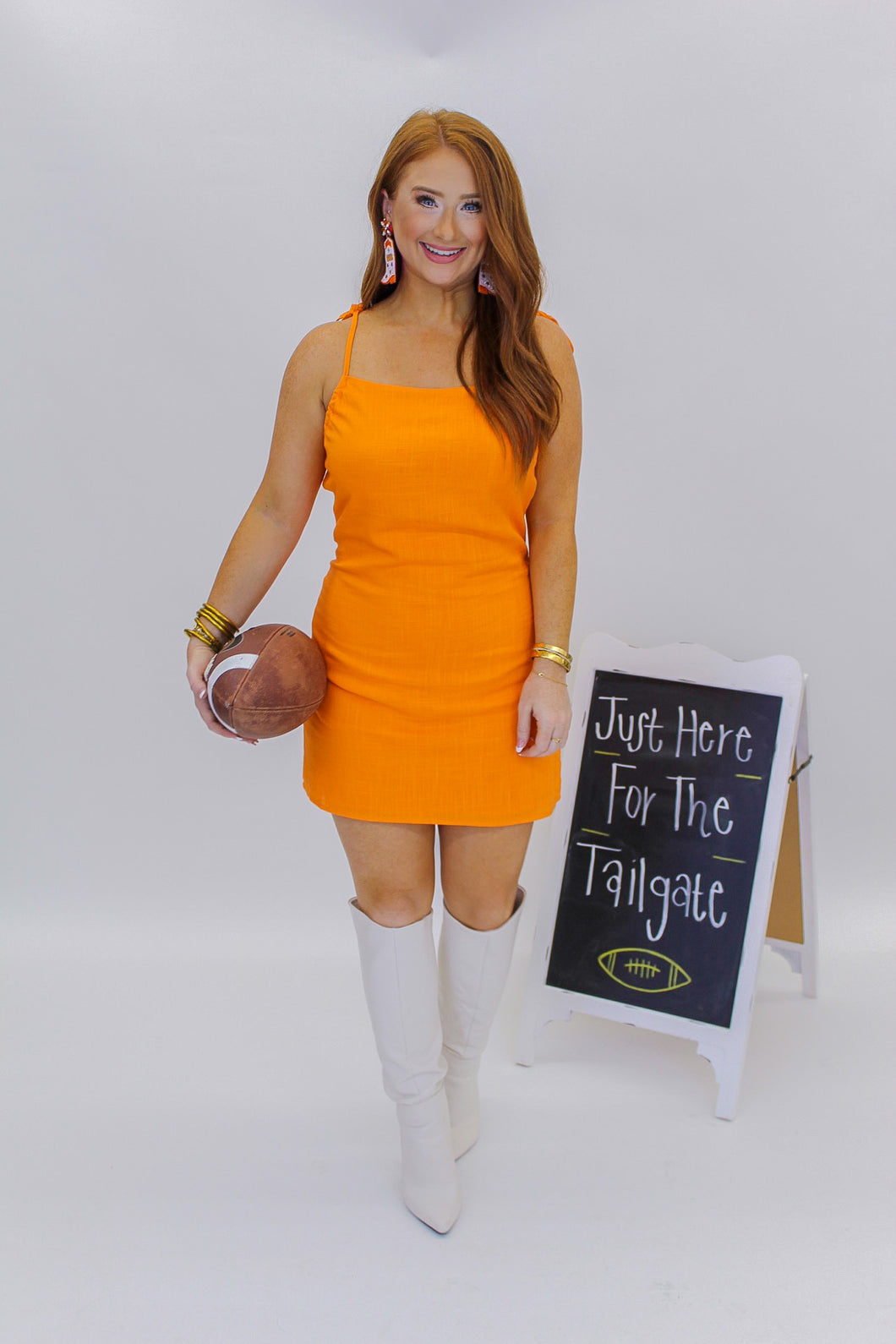 Tiger Town Mini Dress- Orange