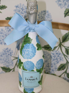 GALENTINE PARTY- DIYing Decoupage Champagne Bottle