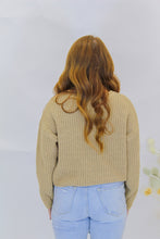 Load image into Gallery viewer, Candice Rolled Edge Sweater-Taupe
