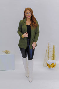 Olive Boyfriend Blazer