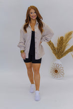 Load image into Gallery viewer, French Vanilla Oversized Shacket- Beige
