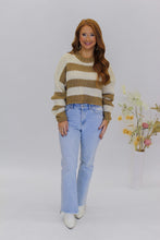 Load image into Gallery viewer, Vanilla Bean Stripped Sweater
