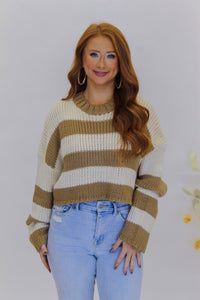 Vanilla Bean Stripped Sweater