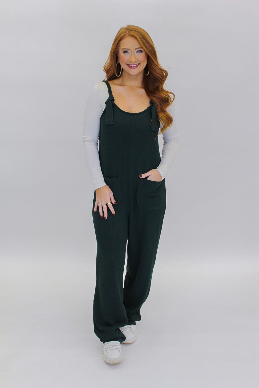 Randy Casual Jumpsuit- Forest