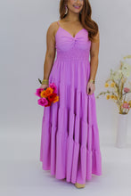 Load image into Gallery viewer, Lilly Tiered Ruffle Maxi Dress -Pink
