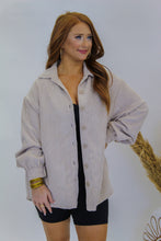 Load image into Gallery viewer, French Vanilla Oversized Shacket- Beige
