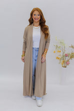 Load image into Gallery viewer, Mari Long Belted Cardigan - Taupe
