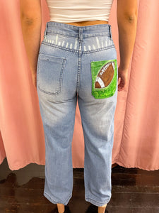 Isabelle Renee Art x GB- Gameday Football Jeans