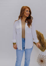 Load image into Gallery viewer, Vibe Check Oversized Shacket - Ivory
