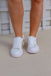 All Summer Long Sneakers- White/Raffia