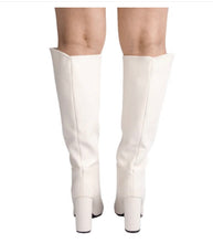 Load image into Gallery viewer, Sweetie Knee High Boots- Off White
