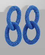 Load image into Gallery viewer, Oval Linked Seed Beads Earrings
