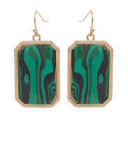 Load image into Gallery viewer, Rectangle Stone Earrings
