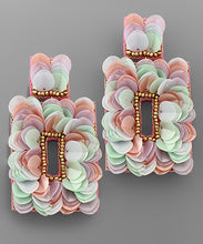 Load image into Gallery viewer, Sequin Flower Earrings
