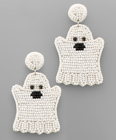 Ghost Beaded Earrings