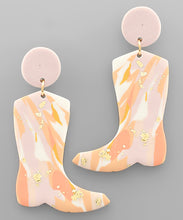 Load image into Gallery viewer, Clay Marble Boots Earrings
