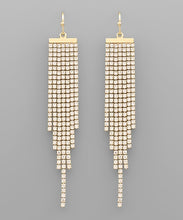 Load image into Gallery viewer, Rhinestone Fringe Earrings
