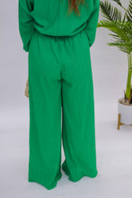 Load image into Gallery viewer, My Luck Set Pleaded Pants- Green
