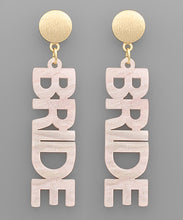 Load image into Gallery viewer, BRIDE Letter Earrings
