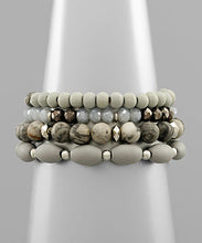 Load image into Gallery viewer, 3 Stack Beaded Bracelets
