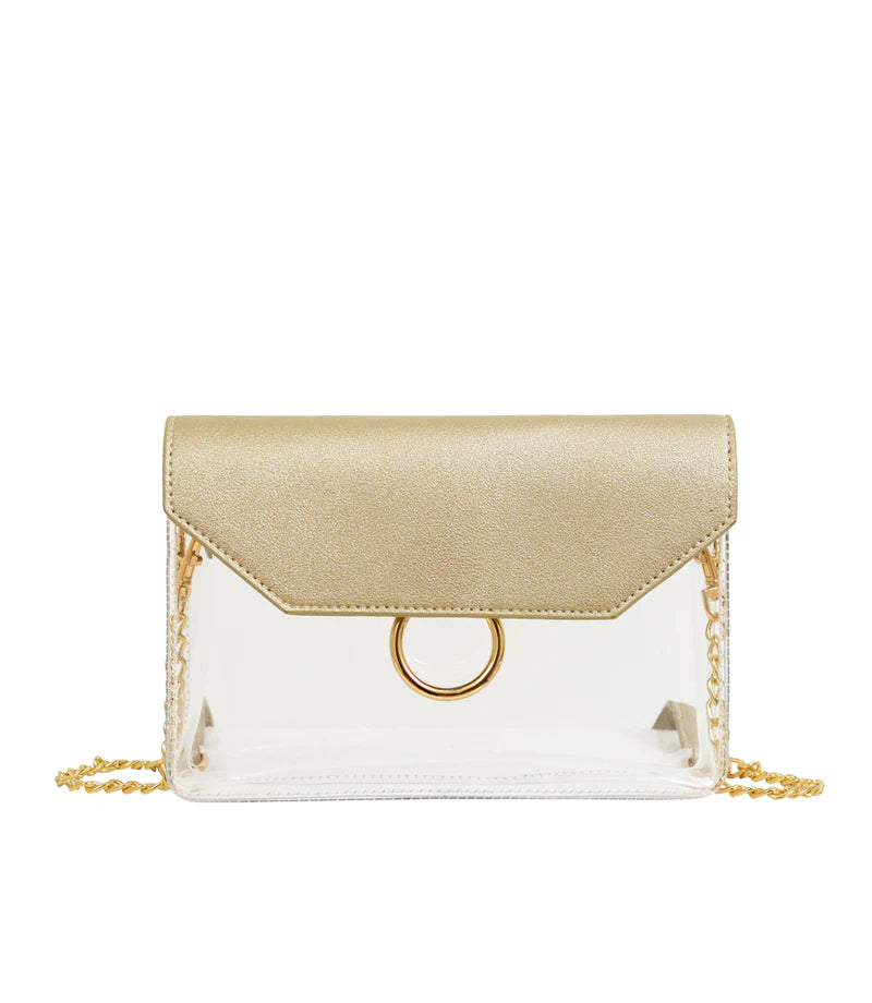 Gold/Clear Stadium Crossbody