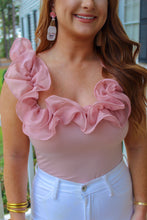 Load image into Gallery viewer, For the Frill of It Ruffle Bodysuit- Pink
