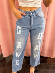 Isabelle Renee Art x GB- Gameday Football Jeans