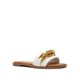 Chic Gold Chain Slide On