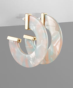 Metal Edge Acrylic Hoops