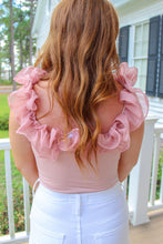 Load image into Gallery viewer, For the Frill of It Ruffle Bodysuit- Pink
