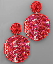 Load image into Gallery viewer, Double Bead Disk Earrings
