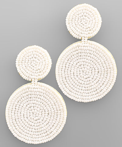 Disk Seed Beads Earrings