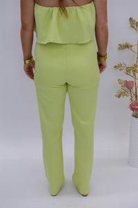 Spring Scene Set Midi Pants- Citron