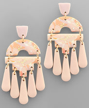 Load image into Gallery viewer, Clay Geometric &amp; Tassel Earrings
