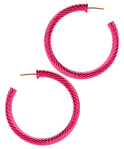 50mm Color Twist Hoops