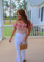 Load image into Gallery viewer, For the Frill of It Ruffle Bodysuit- Pink
