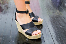 Load image into Gallery viewer, Black Ankle Wedges
