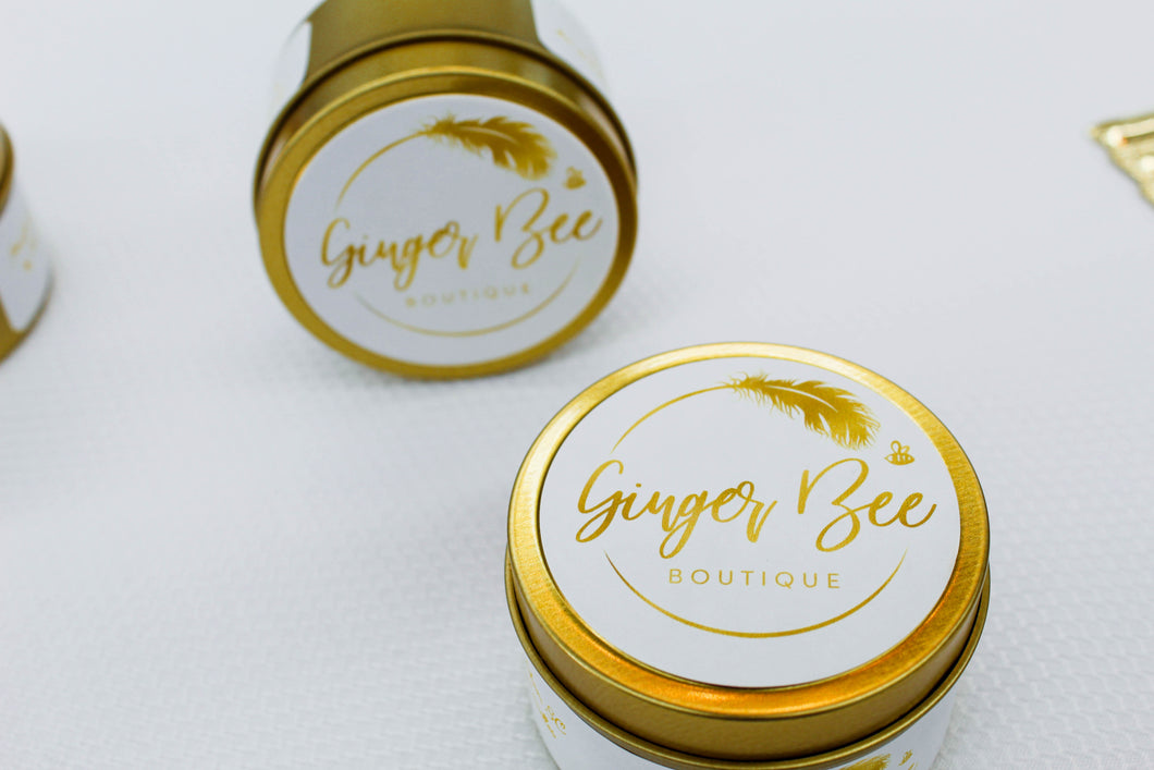 Ginger Bee Tin Boutique Candle