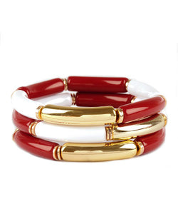 Gameday Metal Tube Bracelet