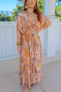 Flower Power Deep V Maxi