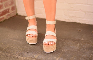 Emma Nude Espadrille Platform