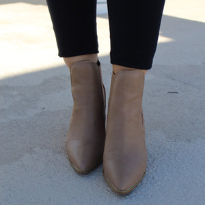 Esmee Heel Bootie- Latte