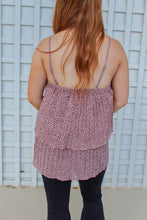 Load image into Gallery viewer, Aubrey Layered Ruffled Tank- Blush
