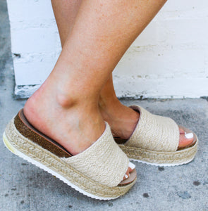 St. Tropez Platform Espadrille Slide On