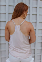 Load image into Gallery viewer, Kelly Cowl Neck Satin Cami- Ecru
