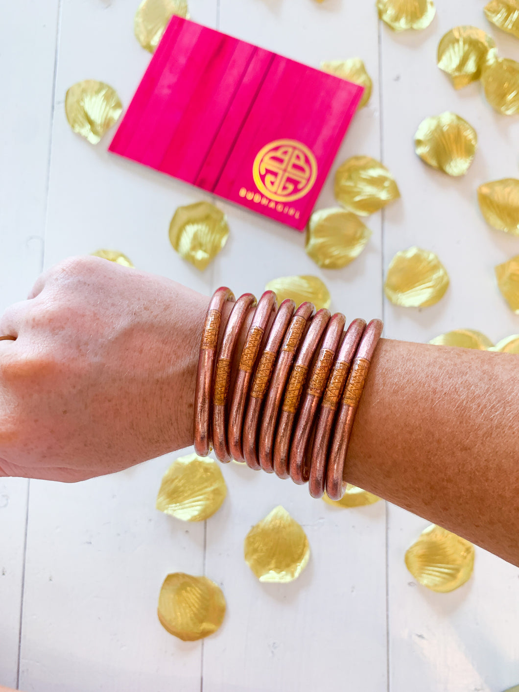 BuDhaGirl Bangles- Rose Gold