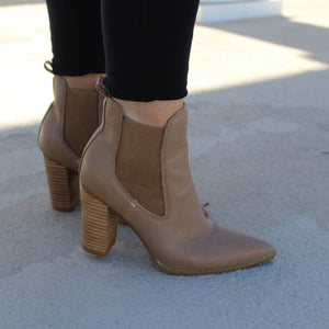 Esmee Heel Bootie- Latte