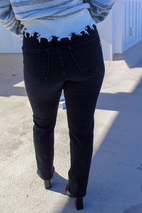 Black Straight Leg Jeans