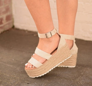 Emma Nude Espadrille Platform