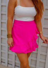 Load image into Gallery viewer, Isabel Ruffled Skirt- Hot Pink
